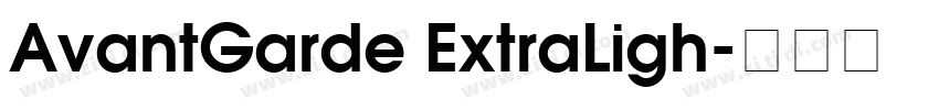 AvantGarde ExtraLigh字体转换